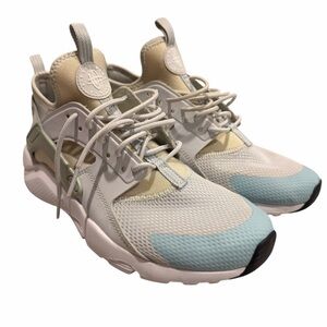 Nike Air Huarache Run Sneakers Youth 7Y Cream Mint White 847568-011